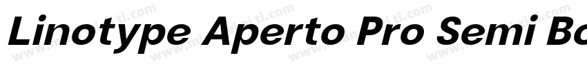 Linotype Aperto Pro Semi Bold字体转换
